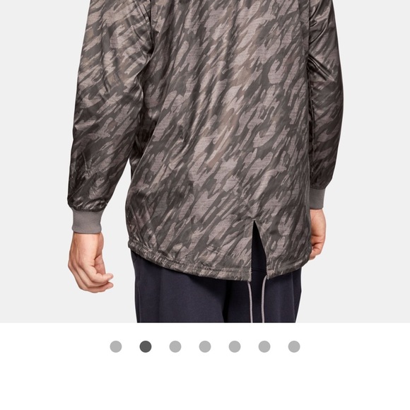 NWT UA SPORTSTYLE LONGLINE ANORAK mens size Large - Picture 3 of 8